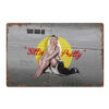 Sitt'n Pretty Pin Up Zwaar Metalen Bord | Fiftiesstore