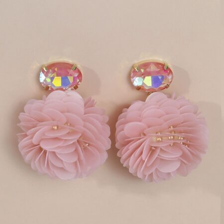 Sixties Oorbellen Roze | Fiftiesstore