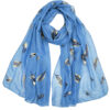 Sjaal Blaadjes Jeansblauw | Fashionize