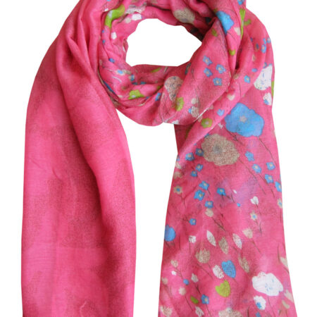Sjaal Bloemetjes Roze | Fashionize