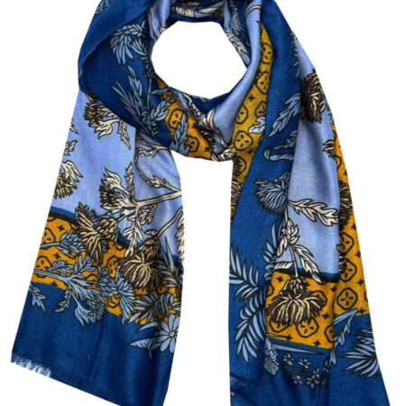 Sjaal Bloesemtak Blauw | Fashionize