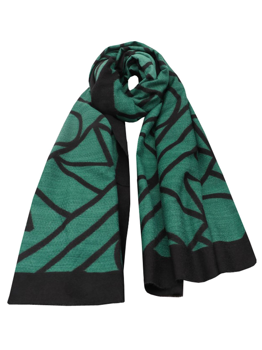 Sjaal Grafisch Groen | Fashionize