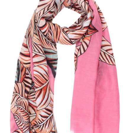 Sjaal Leafs Pink | Fashionize