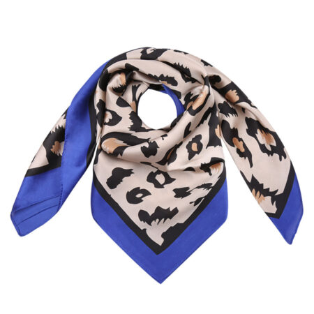 Sjaal Leopard Blauw | Fashionize