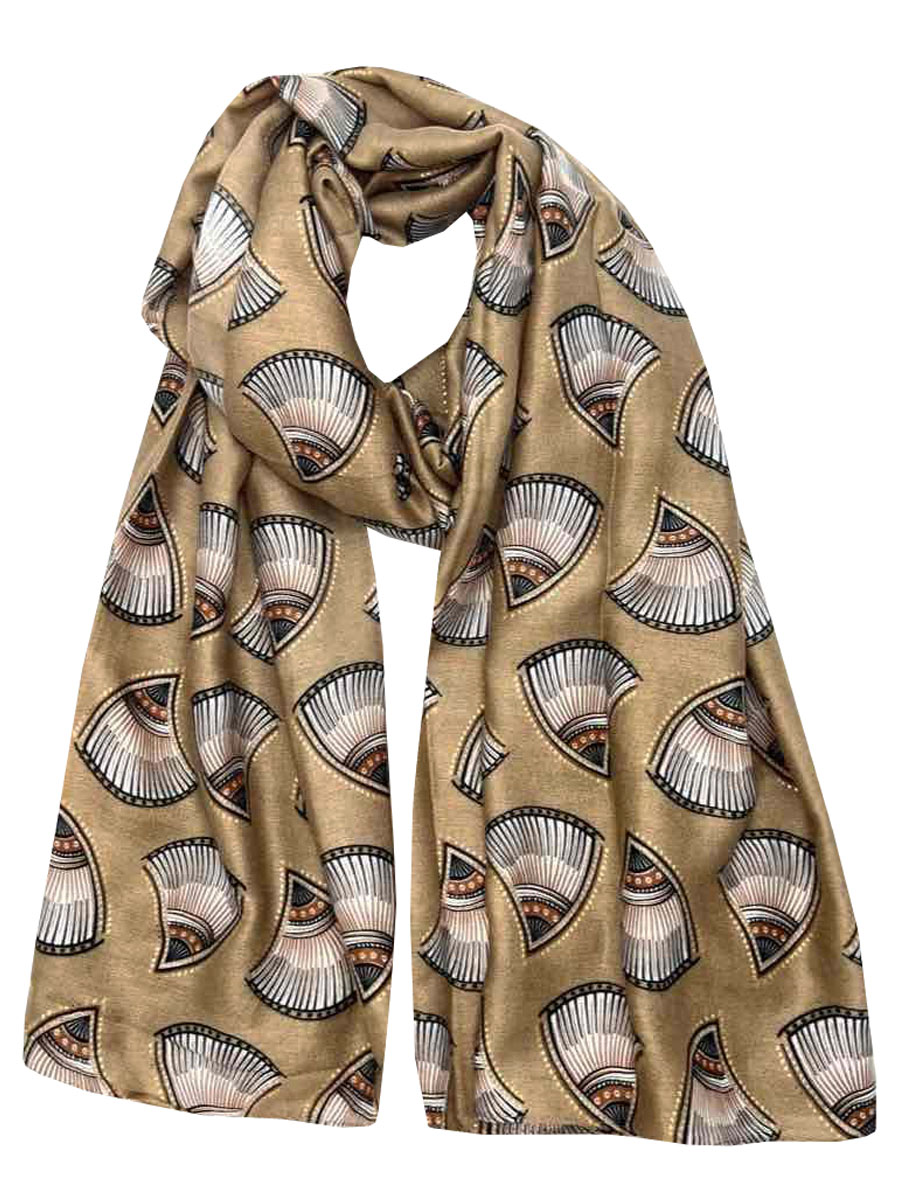 Sjaal Waaiers Bruin | Fashionize