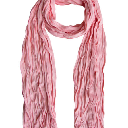 Sjaal Wrinkled Lichtroze | Fashionize