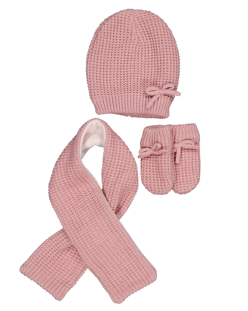 Sjaal met muts en wanten - Roze | Zeeman