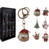 Sleutelhanger kerstfiguur 6ass | Merkloos
