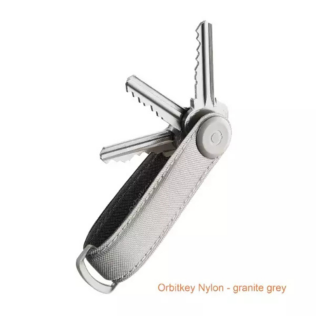 Sleutelorganizer Orbitkey Nylon - granite grey | MegaGadgets.nl