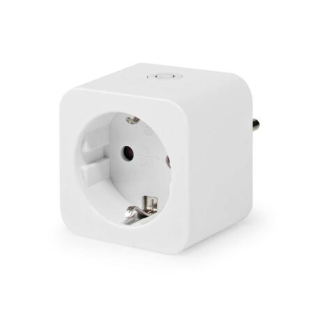 Slimme stekker - WiFi & Bluetooth - Energiemeter - Compatibel met Amazon Alexa & Google Home - 16A smart plug - Wit | Nedis