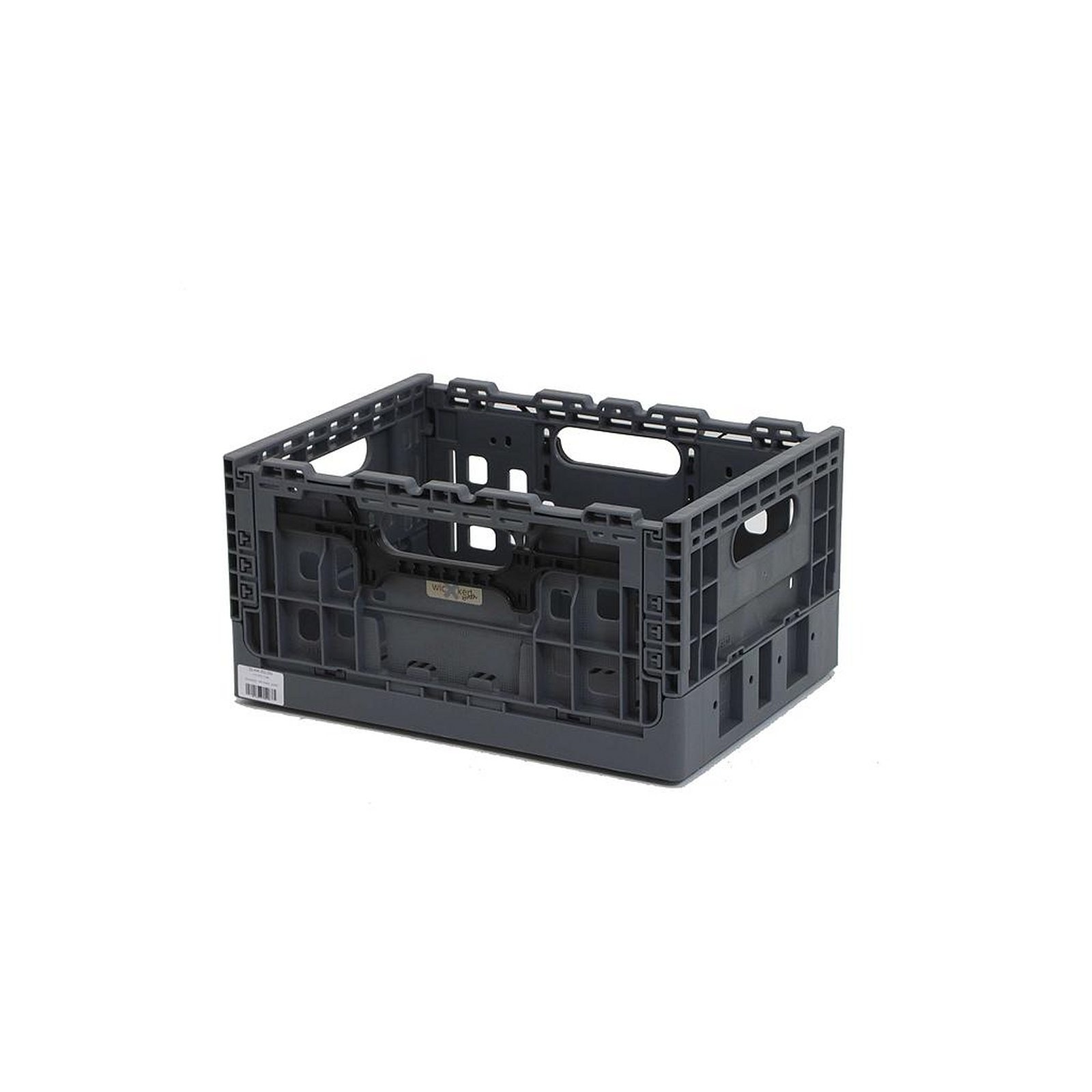 Smart Crate Donkergrijs met zwarte grepen | Wicked