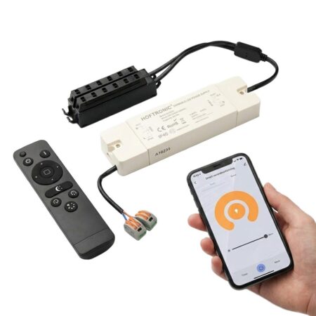 Smart LED Driver - Wifi & Ble - Voor 12V Inbouwspots - 36W - IP40 binnen - incl. afstandsbediening - LED trafo | HOFTRONIC