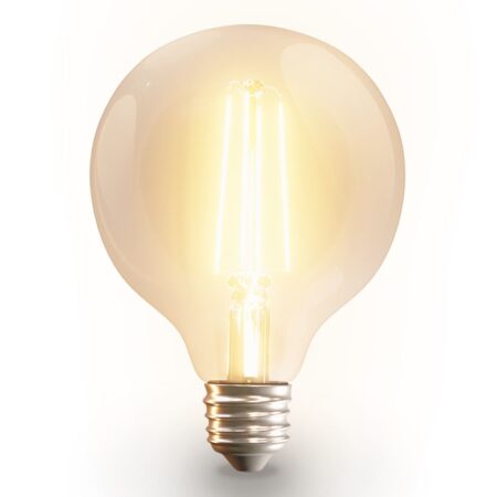 Smart filament lamp - G95 - E27 - 7 Watt 806 lumen - CCT White ambience - Wifi & Bluetooth - Bestuurbaar via app - Google Home