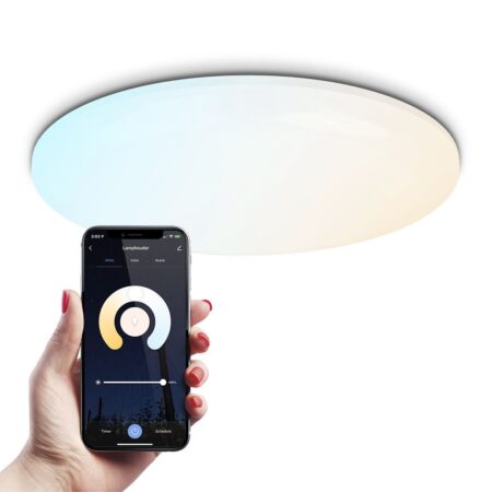 Smart plafondlamp - Rond - 30W - 3000lm - Ø42cm - RGBWW - Wifi + Bluetooth - Google Home