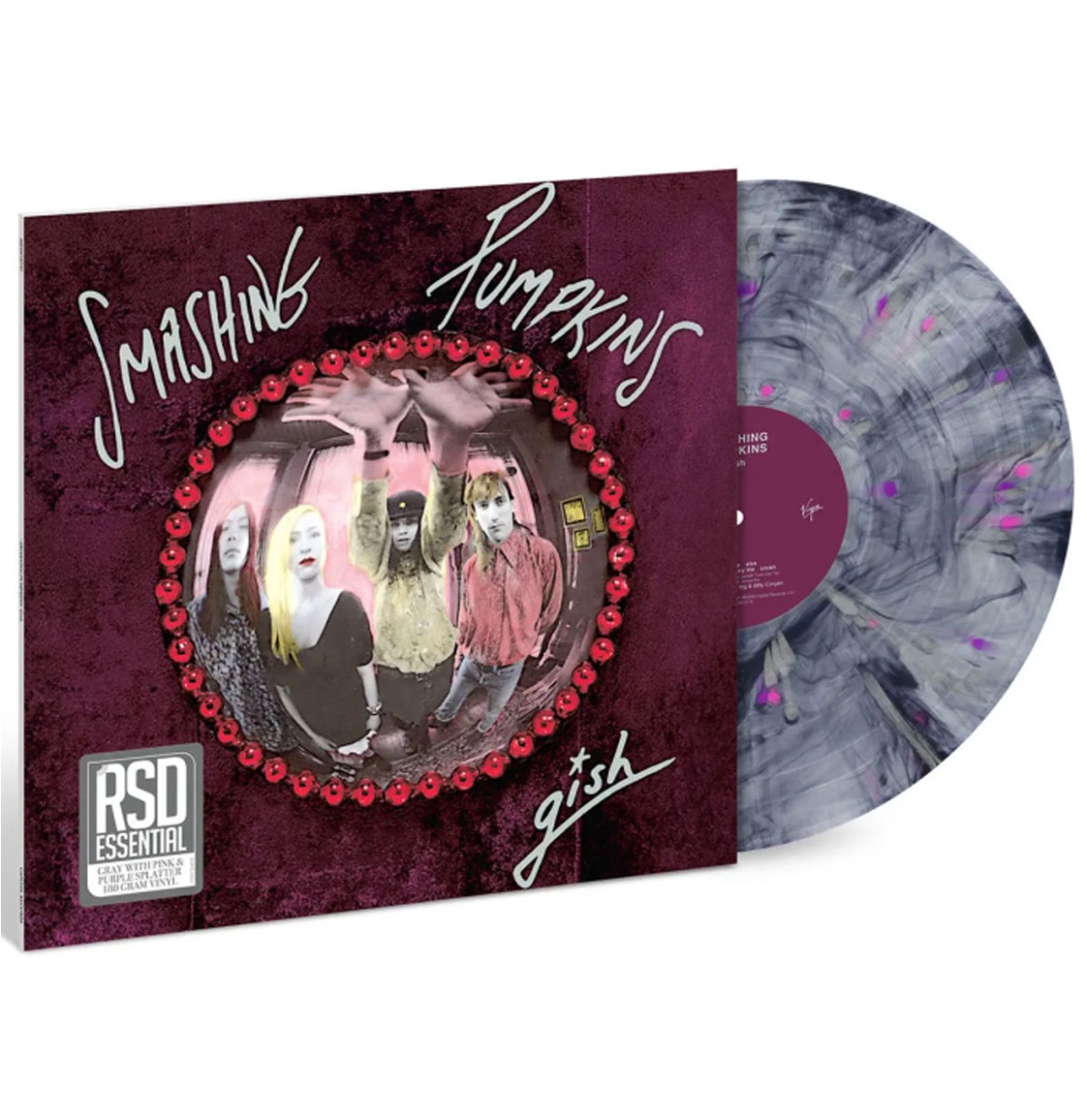 Smashing Pumpkins - Gish (Grijs Met Roze & Paarse Splatter Vinyl) (LP) | Fiftiesstore