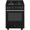 Smeg CX61GMBLNLK Gasfornuis Zwart | Smeg