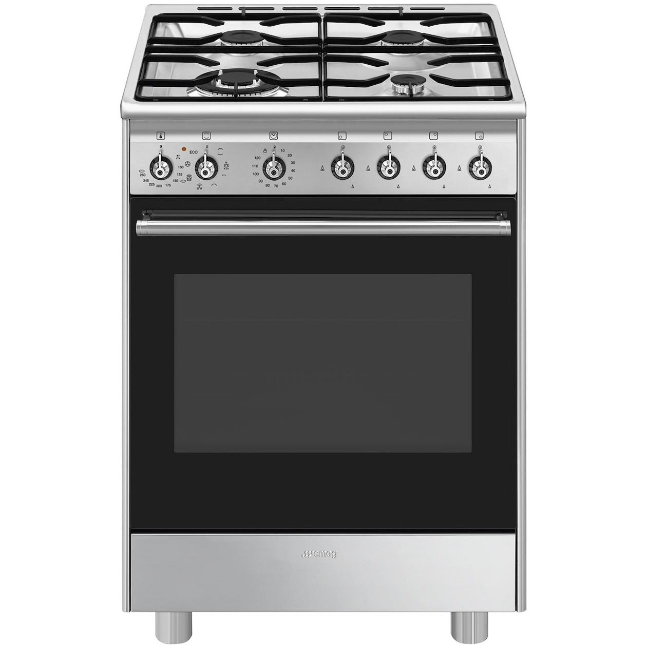 Smeg CX61GMXNLK Gasfornuis Grijs | Smeg