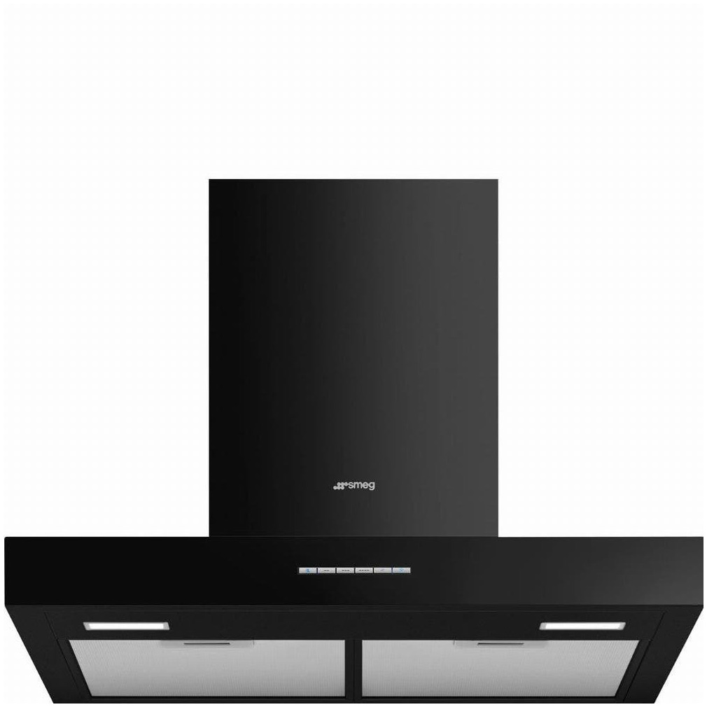 Smeg KBT600BL Schouwkap Zwart | Smeg