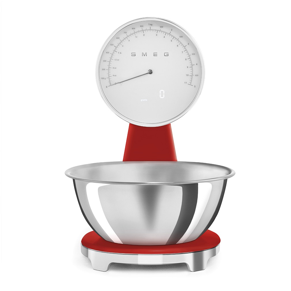 Smeg KSF01RDWW Keuken weegschaal Rood | Smeg