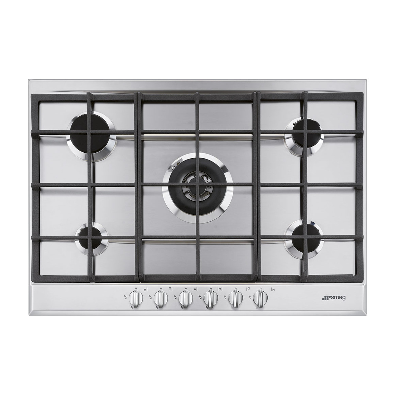 Smeg P272XGHNLK Gas kookplaat Grijs | Smeg