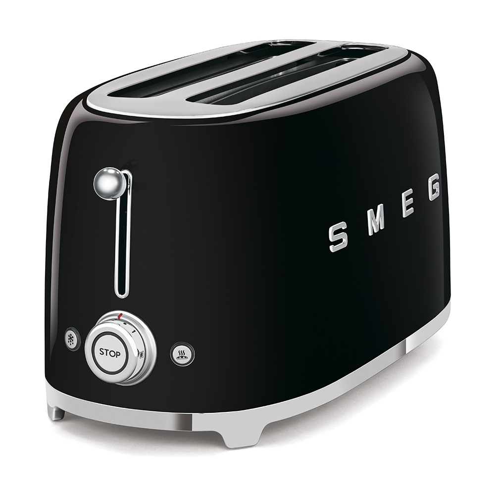 Smeg TSF02BLEU Broodrooster Zwart | Smeg