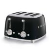 Smeg TSF03BLEU Broodrooster Zwart | Smeg