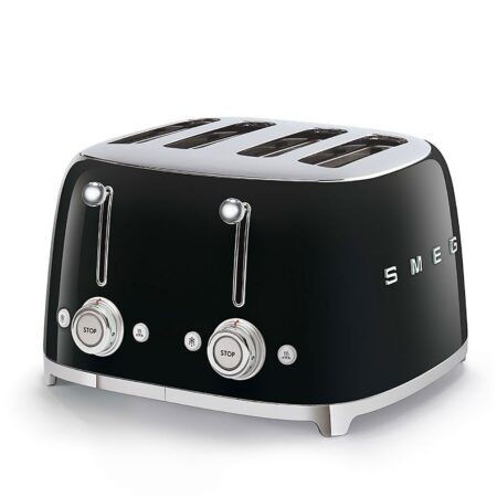 Smeg TSF03BLEU Broodrooster Zwart | Smeg