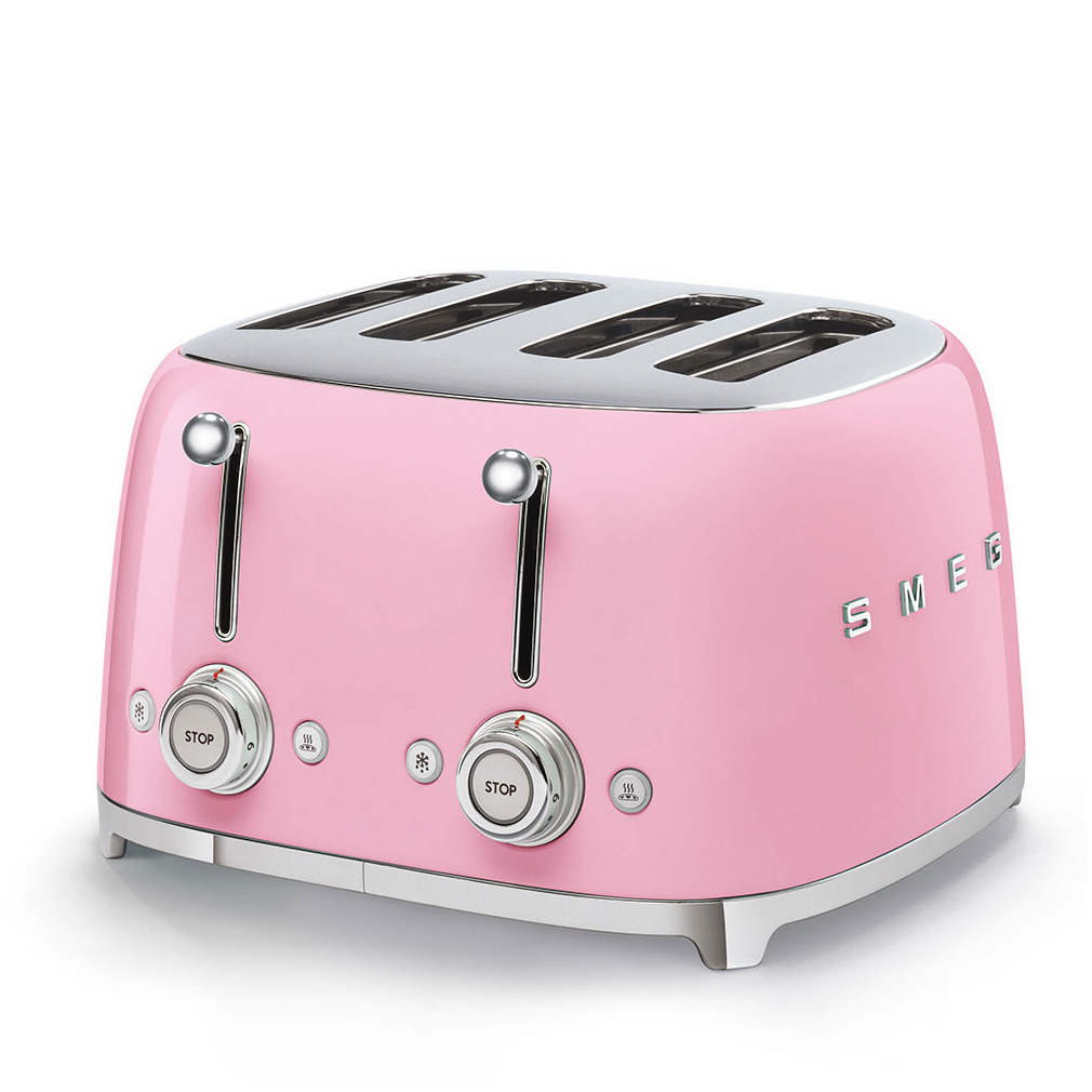 Smeg TSF03PKEU Broodrooster Roze | Smeg