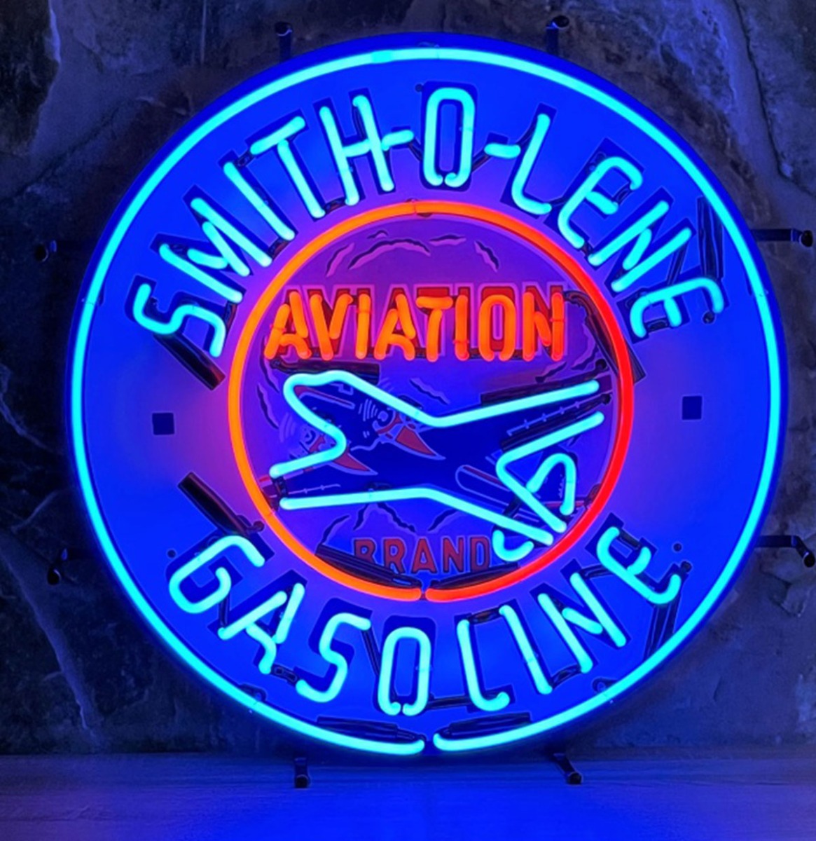 Smith-O-Lene Aviation Gasoline Neon Verlichting 60 cm - Blauw