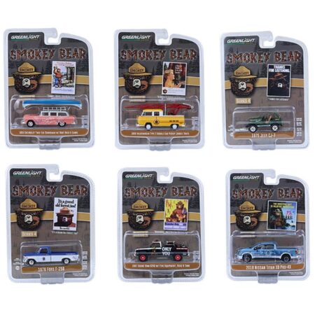 Smokey Bear Series 4 - Set of 6 Cars 1:64 | Fiftiesstore