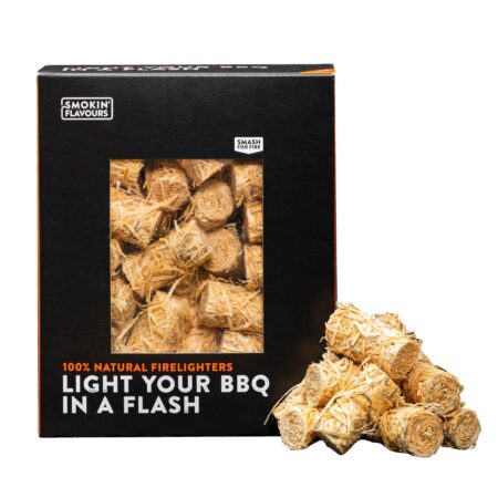 Smokin' Flavours Aanmaak Wokkels - Snelle en Efficiënte Ontbranding - Handige Wokkels voor het Aansteken van de BBQ - Milieuvriendelijk en Betrouwbaar | FUN COOKING ONLINE