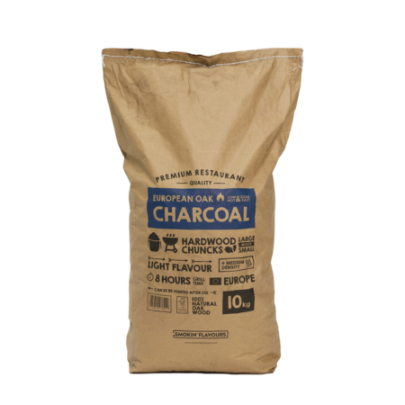 Smokin' Flavours Houtskool European Oak 10 kg - Premium Kwaliteit voor Authentieke BBQ Smaak | FUN COOKING ONLINE