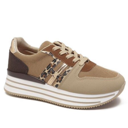 Sneakers Luipaard Bruin | Fashionize