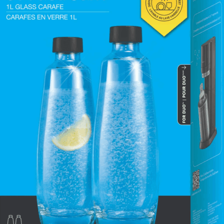 SodaStream DUO Glazen karaffen 1 liter 2-pack