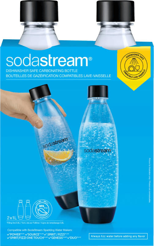 SodaStream Kunststof flessen 1 liter 2-pack