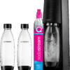 SodaStream TERRA Zwart + Kunststof flessen 1 liter 2-pack