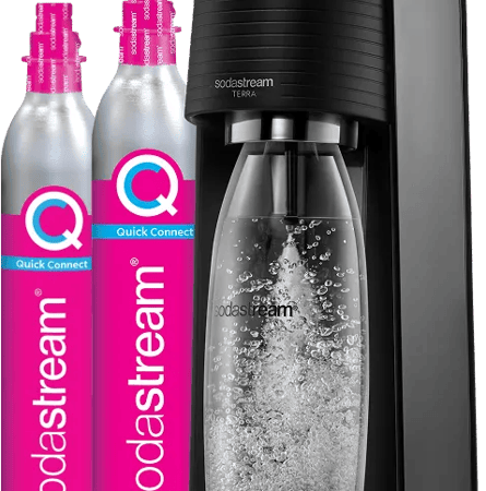 SodaStream TERRA Zwart + Quick Connect Koolzuurcilinder