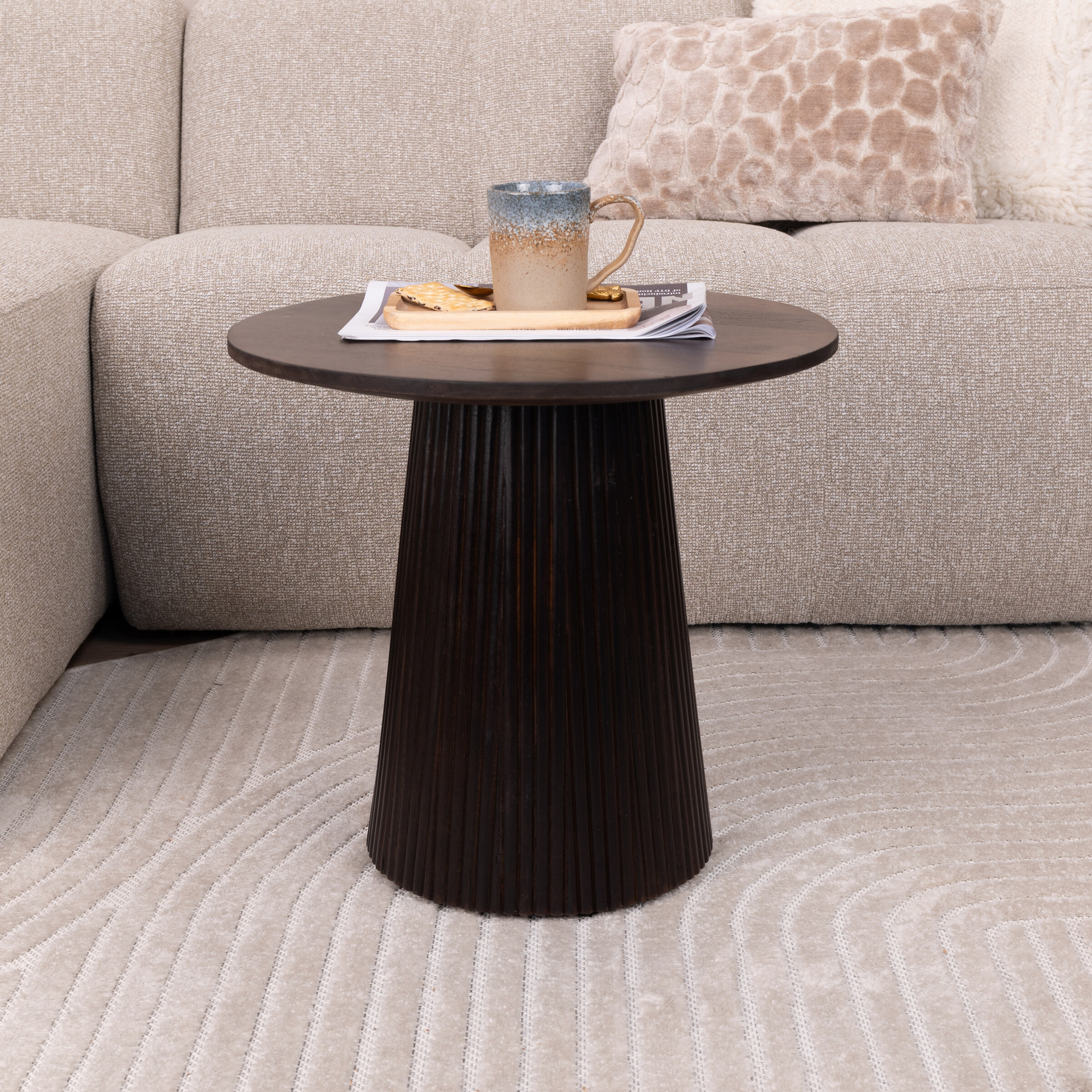 Sohome Ronde Salontafel 'Olav' Mangohout
