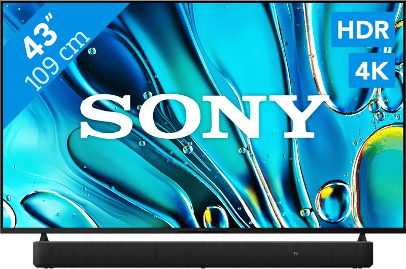 Sony Bravia 3 43" 4K Led (2025) + Sony HT-S2000 Zwart