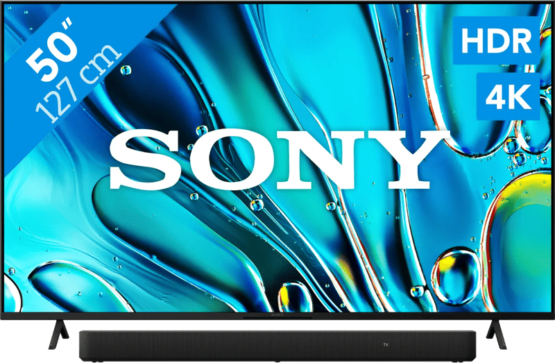 Sony Bravia 3 50" 4K Led (2025) + Sony HT-S2000 Zwart