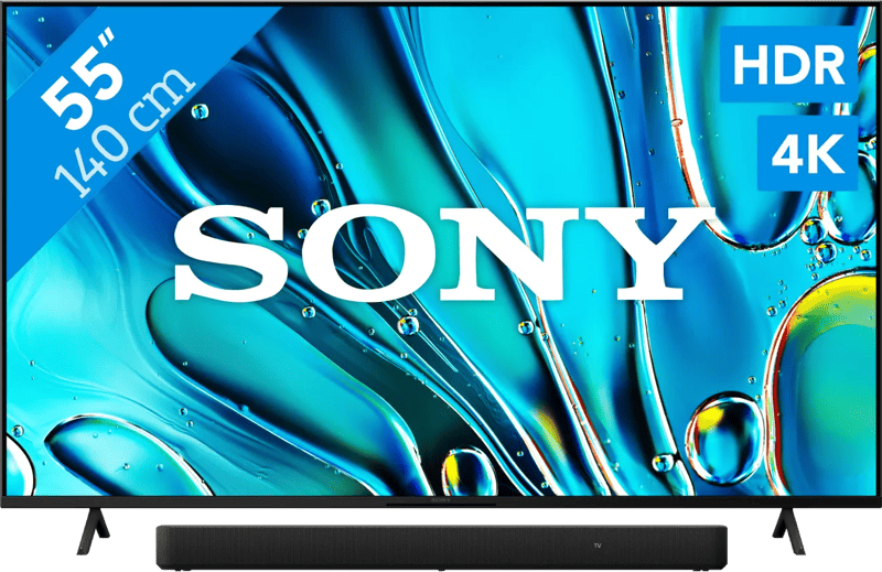 Sony Bravia 3 55" 4K Led (2025) + Sony HT-S2000 Zwart