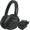 Sony ULT Wear Zwart + BlueBuilt Quick Charge Oplader met Usb A Poort 18W Zwart
