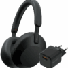 Sony WH-1000XM5 Zwart + BlueBuilt Quick Charge Oplader met Usb A Poort 18W Zwart