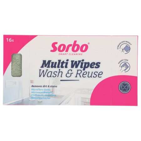 Sorbo Microvezeldoekjes 22x22cm 16dlg | Sorbo