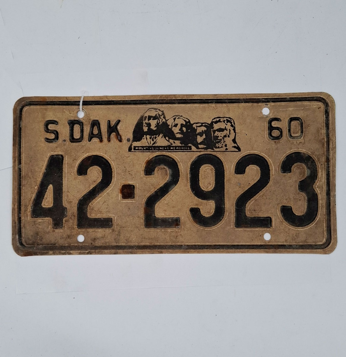 South Dakota - Originele 1960 Kentekenplaat | The Dutch Pickers