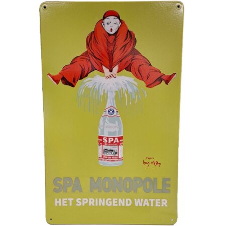 Spa Monopole Emaille Bord - 73 x 45cm | Fiftiesstore