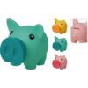 Spaarvarken pvc 3ass kleur | Merkloos