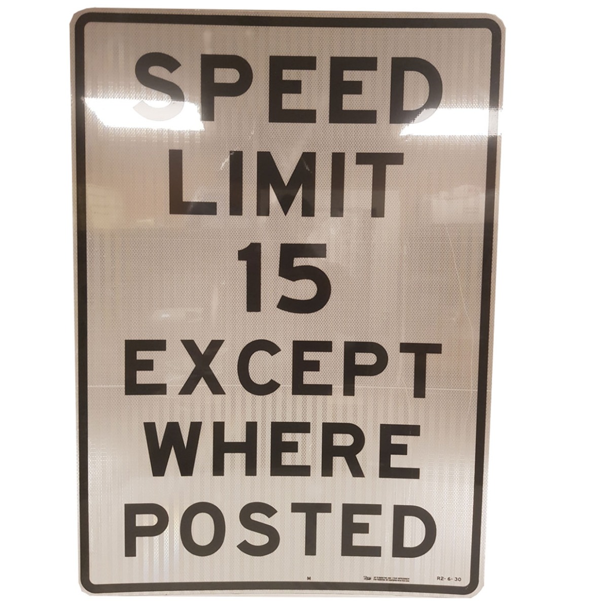 Speed Limit 15 Except Where Posted Straatbord - Origineel | The Dutch Pickers