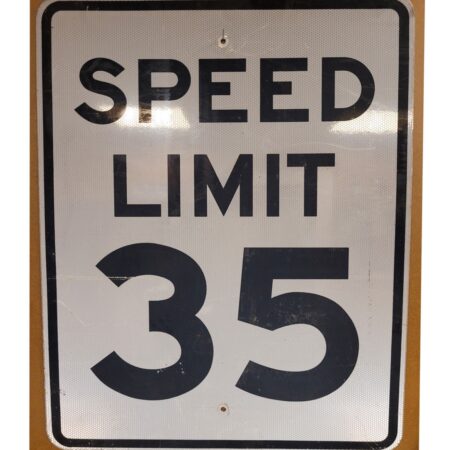 Speed Limit 35 Street Sign - Original 76