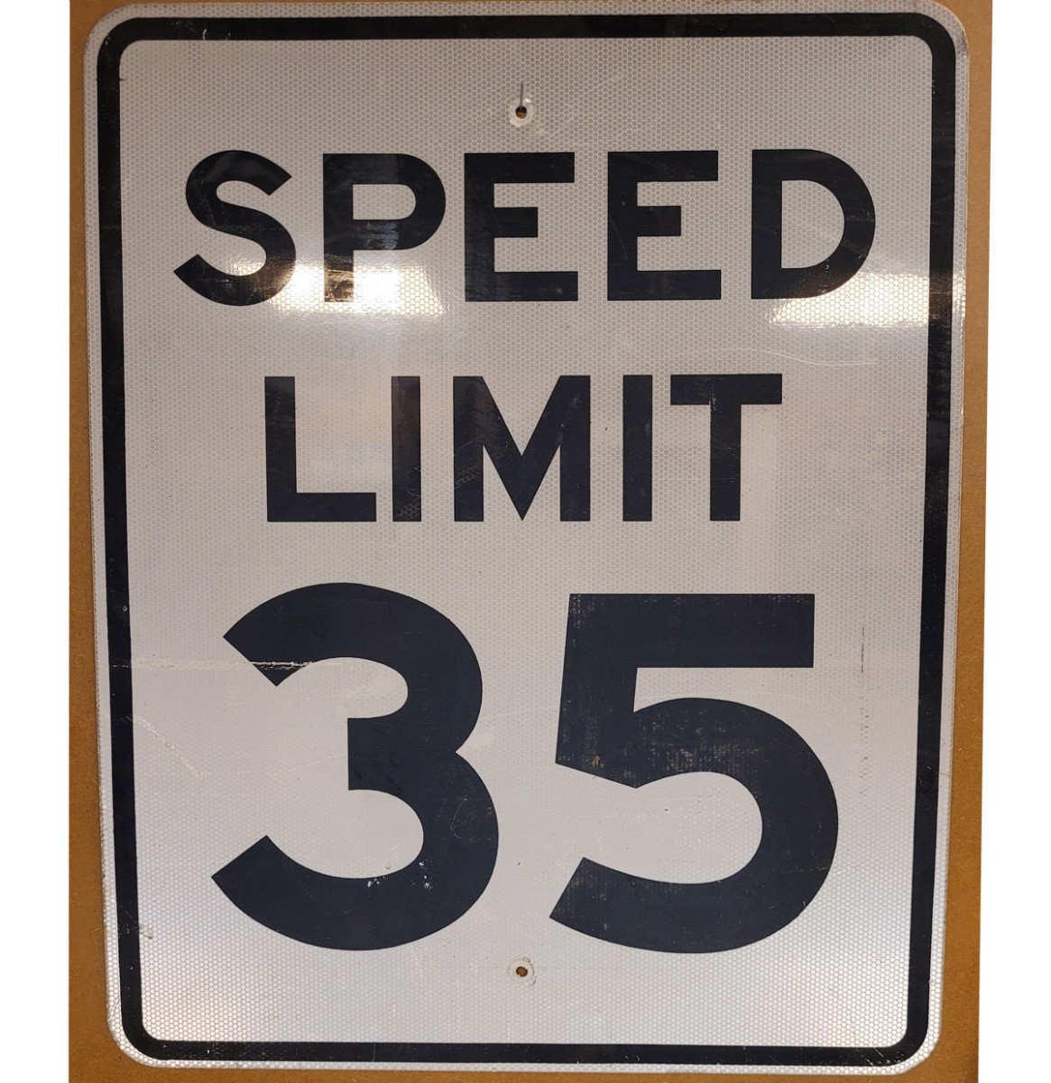 Speed Limit 35 Street Sign - Original 76